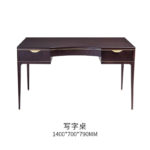 Modern Chinese simple solid wood desk office computer desk light luxury study desk bookcase combination 6