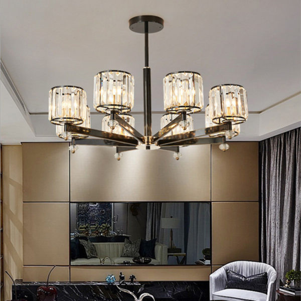 Personality American Retro Dinning Room Crystal Pendant Lamp Modern Warm Bedroom Living Room Hanging Light Fixture Free Shipping 1