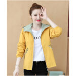 Women's Jacket And Coat 2022 New Autumn Korean Casual Stand-Collar Outwear Female Hooded Windbreaker And Lining 5