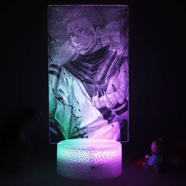 Jujutsu Kaisen Ryomen Sukuna Anime Figure 3d Led Lamp For Bedroom Manga Ataver Action Night Lights Room Decor Gift For Kid's 2