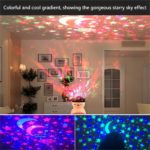 LED Galaxy Smart Projector Night Light Bluetooth Sound BedRoom Decoration Bedside Atmosphere Lamp Gift Colorful Lights Starry 2