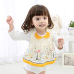 1 Piece Lytwtw's Baby Kids Bibs Saliva Girls Newborn Apron Flower Waterproof Burp Cloth Feeding Toddlers stuff infant 5