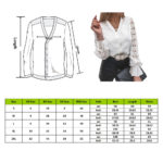 Women Sexy Lace Patchwork Hollow Out Shirt Long Sleeve Crew Neck Button Mesh Design Blouse Spring Fashion White Vintage Shirts 6