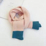 Children Korean Version Small Lattice Contrast Kids Woolen Scarf Autumn Winter New Baby Girls Baby Boys Warm Scarf Baby Scarf 5