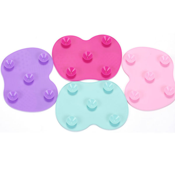 Cosmetic Cleaner Mat Silicone Makeup Brush Portable Cleaner Pad Washing Tool for Makeup Brushes SCVD889 2