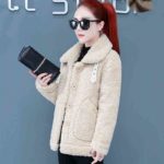 Lamb Wool Coat Women's Clothing 2022 Winter New All-match Temperament Loose Thickened Grain fleece Casual Tur Women's Clothing 3