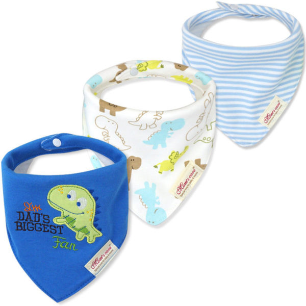 3Pcs/Lot Newborn Cotton Baby Bibs Set Cartoon Printing Boys Girls Bandana Bib Infant Saliva Towel Toddler Burp Cloth Accessories 2