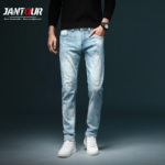 2022 New Fashion Designer Men Jeans Slim Fit Blue Color Cotton Denim Pants Ripped Jeans For Men Design Classical Jeans homme 1