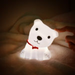 Creative Cute Puppy Silicone Lamp USB Rechargeable LED Colorful Pat Night Light Children's Cartoon With Sleeping Atmosphere Lamp 4