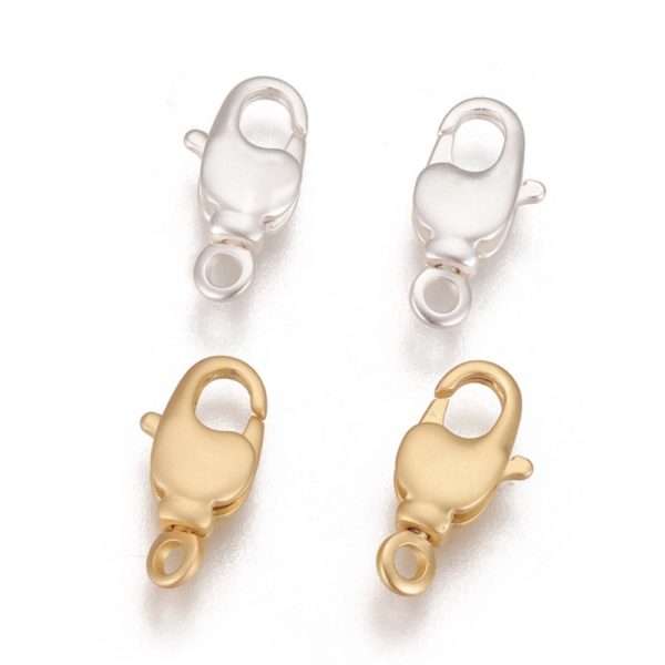 50pcs Brass Swivel Lobster Claw Clasps 360° Swivel Snap Hook For DIY jewelry making Accessories, Long-Lasting Plated Mix Color 1