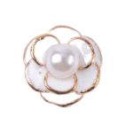 DIY love rose alloy handmake charm 10pcs Alloy dripping oil mountain Camellia lattice crystal buckle jewelry accessories 5