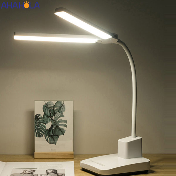 5v USB Rechargeable Lamp Led Desk Lamp Flexible Touch Dimming Night Table Lamp For Living Room Bedroom Lights Lampe De Bureau 1