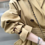 Windbreaker Women Long Solid British Belt Slim Jacket 2022 Fashion New Splicing Spring Clothes Leisure Female Fall Trench Coat 6