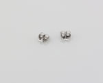 LEMOER 50pairs/lot 925 Sterling Silver Platinum Color Silver Earring Back Ear Plug Jewelry Accessories Wholesale 4