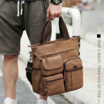 New Men's Casual Shoulder Bag Large Capacity Outdoor Canvas Messenger Bag Men's Business Briefcase 4