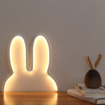 Rabbit small night light USB powered LED light cute animal LED children baby bedside light bedroom small night light holiday gif 2