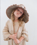 Parent-child Shade Straw Hat Big Brim Hat Fiber Woven Pleated Fisherman Hat Foldable Straw Hat Beach Sun Protection Sun Hat 2