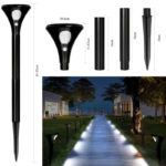 LED Solar Powered Lawn Light IP65 Waterproof 2 Lighting Mode Solar Spike Light Outdoor Landscape Lawn Lamp For Yard Garden 5