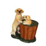 Simulation dog pen holder resin statue ornament Home Decor creative study Room office decoration animal sculpture birthday gift 5