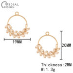 Cordial Design 50Pcs 19*20MM CZ Pendant/Earrings Making/Jewelry Accessories/Hand Made/DIY Charms/Jewelry Findings & Components 3