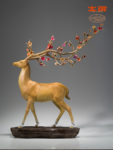 The Moral of Health and Happiness Copper Deer Statue Home Office Room Desktop Fengshui Decoration Collect Ornaments Gifts 4