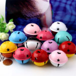 100pcs 4cm Double-color Paint Small Bells Jingle Bells Christmas Decoration DIY Jewelry Accessories 3