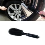 1pcs Universal Car Wheel Cleaning Brush Tool Tire Washing Clean Tyre Alloy Soft Bristle Cleaner Accessories 2