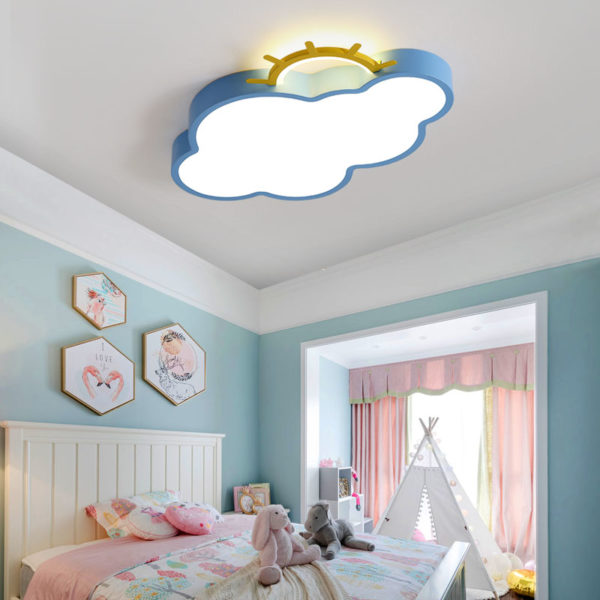 LED Cloud Ceiling Lights iron Lampshade luminaire Ceiling Lamp children Baby kids bedroom light fixtures Colorful lighting light 1