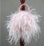 real natural ostrich feather mini handbag 2021 fashion chic furry romantic party concern dinner wedding fluffy 6