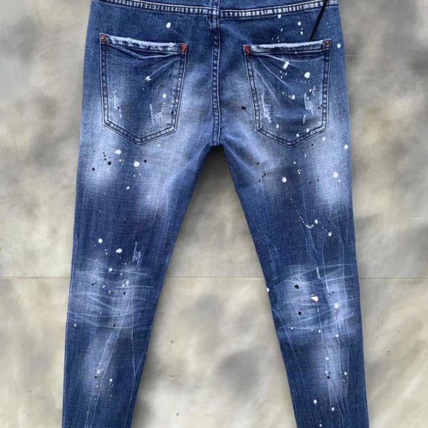 DSQ PHANTOM TURTLE 2021 New Slim Fit Jeans Men Basic Casual Denim Trousers Plus Size Brand Clothing DSQ9125 2