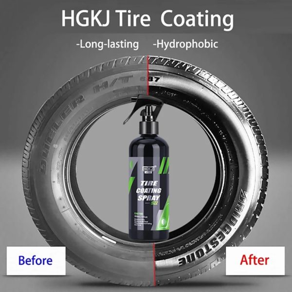 Black Car Tire Blackening Ceramic Coating Spray Liquid Refurbishing Agent Auto Washing Accessories Spraying Wax Clean 1