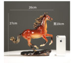 Luxurious Pure copper horse ornaments, living room wine cabinet TV cabinet decoration office desktop decoration,High end gift 6