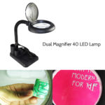 LED Table Lamp Magnifier 5/10X Magnifying Glass Illuminated Magnifier Lamp Loupe Lampe Bureau LED Desk Lamp Bendable Table Light 6