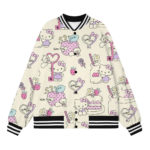 Women's Top Hip Hop Harajuku Hello Kitty Bomber Jacket Street Style Jacket Women Spring Coat Outdoor Fashion Ladies Jacket 5