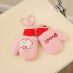 1 Pair Lytwtw's Cartoon Kawaii Cute Good Thicken Warm velvet Baby Boys Girls Wrap around Finger Kids Winter Gloves 3