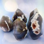 AAA Natural Gray Agate Torch Energy Mineral Stone Crystal Quartz Aquarium Decoration Home Ornament Office Accessories 2