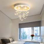 Fashion simple modern creative warm romantic princess room led children's room bedroom ceiling lamp 5