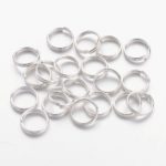 4/5/6/7/8/10x0.7mm Double Loops Iron Metal Jump Rings Split Rings for Jewelry Making DIY Accessories Component 1