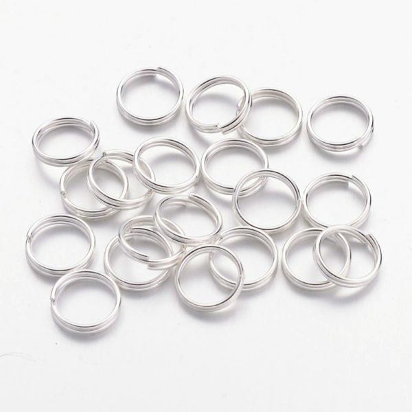 4/5/6/7/8/10x0.7mm Double Loops Iron Metal Jump Rings Split Rings for Jewelry Making DIY Accessories Component 1