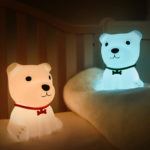 Creative Cute Puppy Silicone Lamp USB Rechargeable LED Colorful Pat Night Light Children's Cartoon With Sleeping Atmosphere Lamp 3