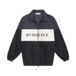 WBKK 22SS New Black Black Pull-on High-Performance Canvas Zip Nylon Logo Denim Jacket #wfmd2758 1