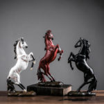 Resin Horse Statue Art Animal Figurines Office Home Decoration Accessories Horse Sculpture home decoration accessories 1