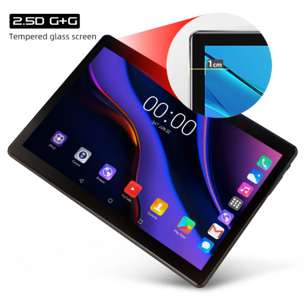 Newest 10 Inch Tablet PC Android 9.0 Octa Core 6GB RAM 32GB ROM Wifi Bluetooth GPS Phone call Glass IPS Tablets 10.1 With Gift 2