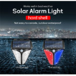 Solar Led Light Outdoor Induction Warning Light Red And Blue Flashing Light To Scare Wild Boar Beast Waterproof Safety Lighting 2