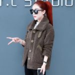 Lamb Wool Coat Women's Clothing 2022 Winter New All-match Temperament Loose Thickened Grain fleece Casual Tur Women's Clothing 6