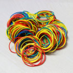 100 Pcs Colorful Nature Rubber Bands 38 mm School Home Industrial ring Rubber Band Stationery Office accessoire bureau Supplies 2