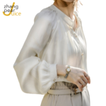 Women OL Shirt Spring New Solid Tops Long Sleeve Shirt Elegant Blouse Female White Tunic Shirt Blouse Top 1