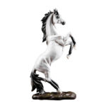 Resin Horse Figurine Realistic Hand Curved Desktop Carving Home Office Bar Shelf Decor Bookshelf Modern Collection Birthday Gift 6