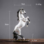 Resin Horse Statue Art Animal Figurines Office Home Decoration Accessories Horse Sculpture home decoration accessories 4