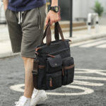 New Men's Casual Shoulder Bag Large Capacity Outdoor Canvas Messenger Bag Men's Business Briefcase 6